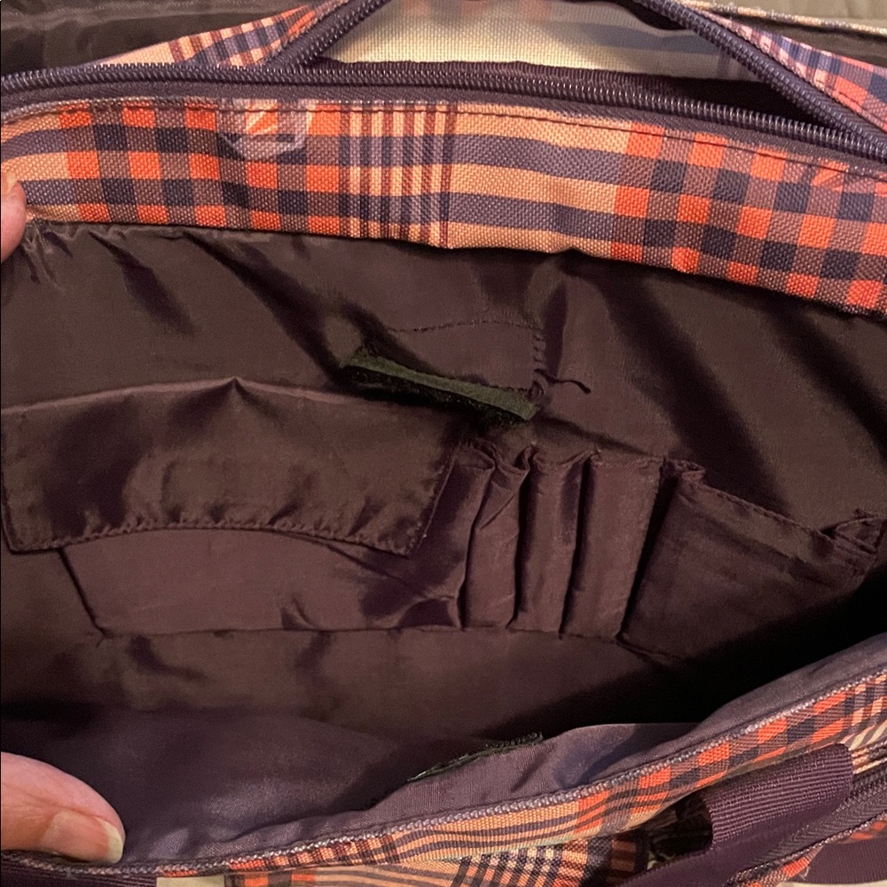Roxy Plaid Multi-Color computer work bag - image 4